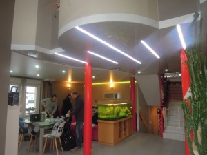 Hall et salle à manger - plafond-tendu